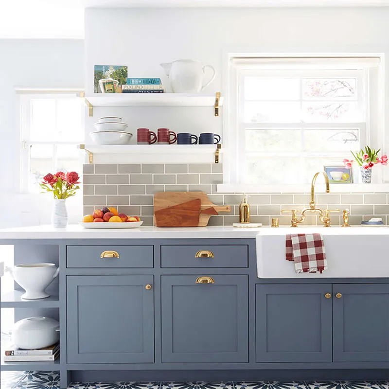 blue and white painted kitchen cabinets-04 blue and white painted kitchen cabinets-04