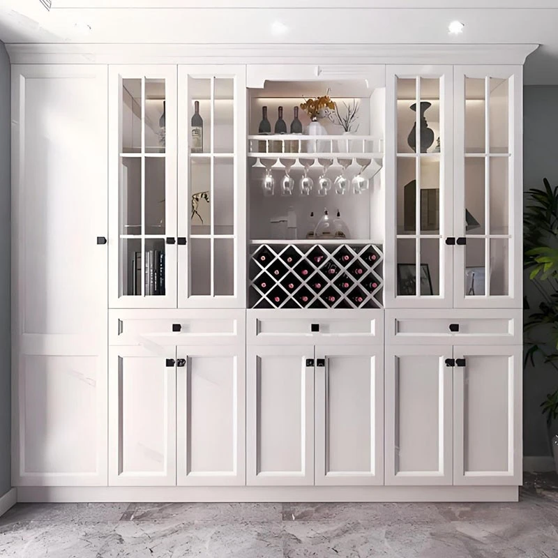 solid wood wine cabinet (2)